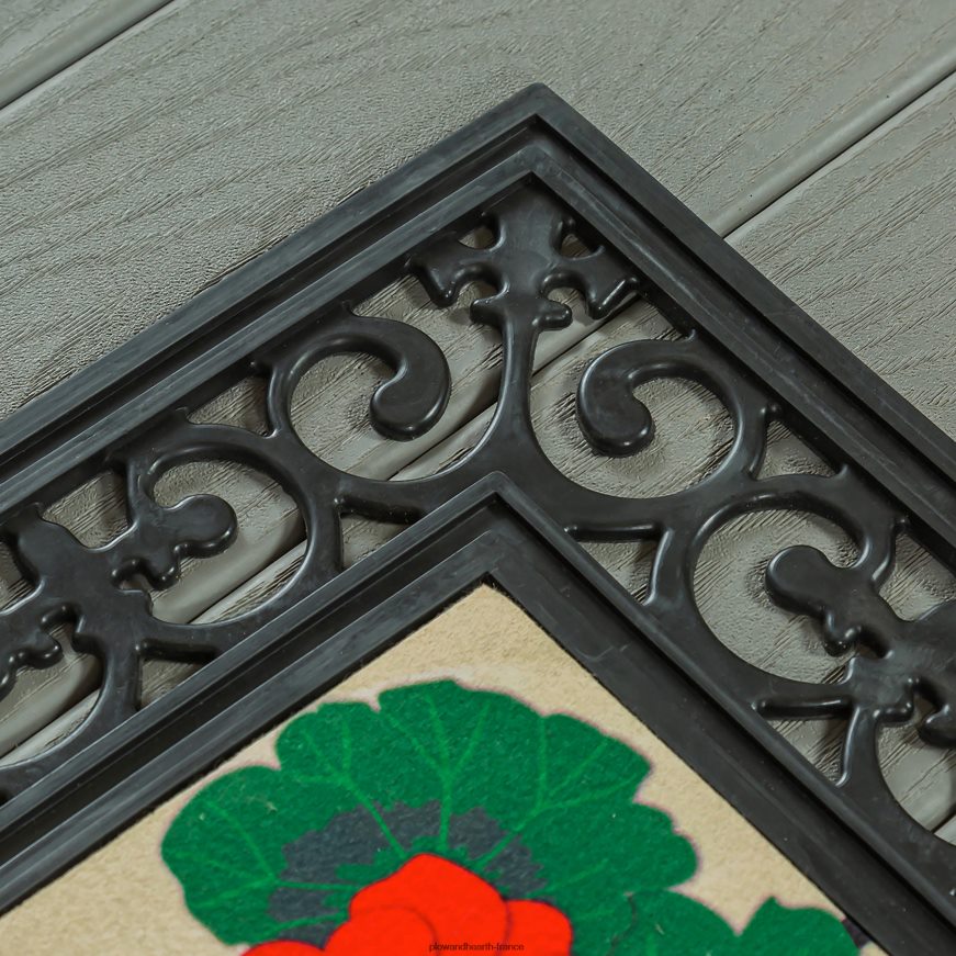 plateau de tapis de sassafras à parchemin de fleurs intérieur/extérieur Plow & Hearth 8642F61535 tapis et nattes