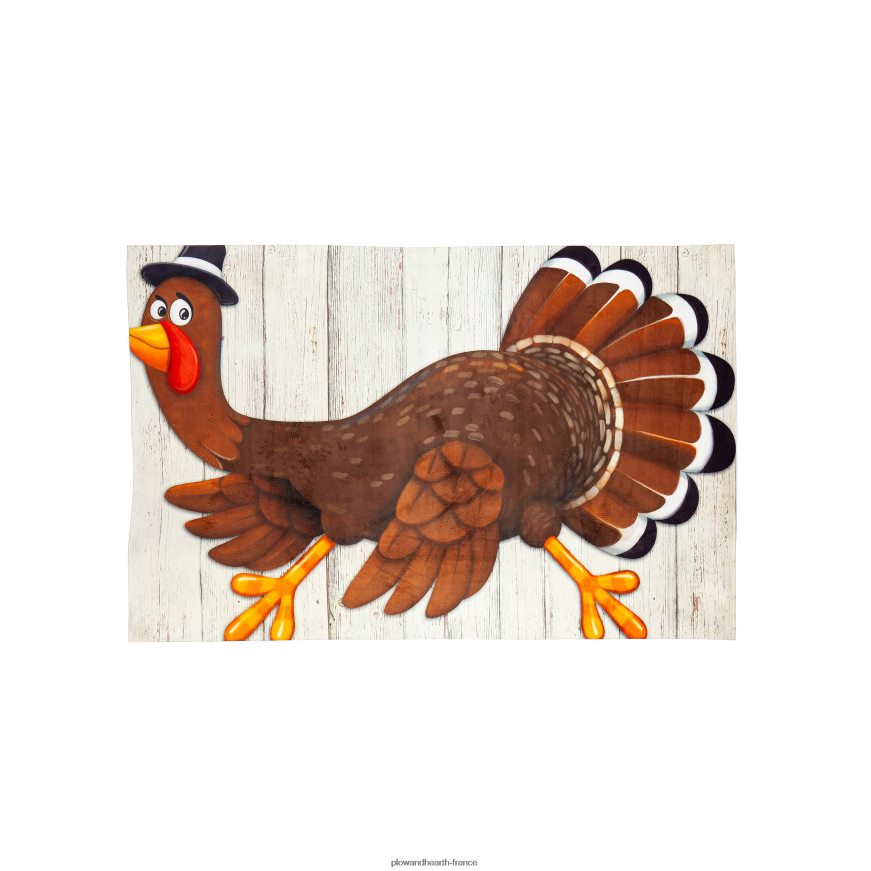 tapis de superposition de dinde de Thanksgiving Plow & Hearth 8642F61944 tapis et nattes
