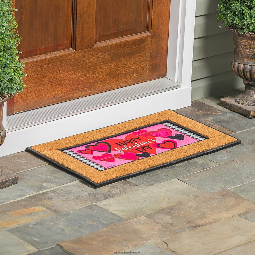 tapis interrupteur sassafras coeurs de Saint-Valentin à motifs Plow & Hearth 8642F61948 tapis et nattes