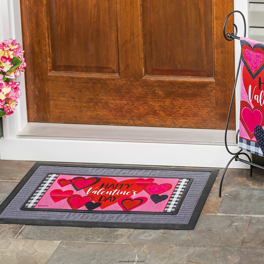 tapis interrupteur sassafras coeurs de Saint-Valentin à motifs Plow & Hearth 8642F61948 tapis et nattes