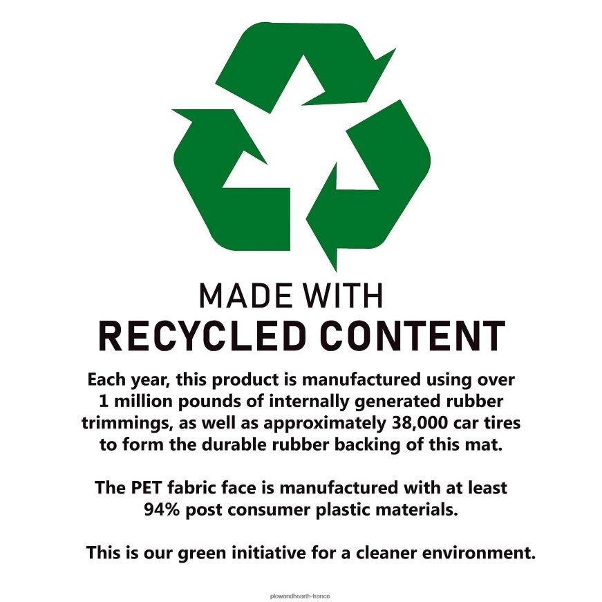 Paillasson joyeux Noël Waterhog, 20 x 30 - vert Plow & Hearth 8642F61752 tapis et nattes