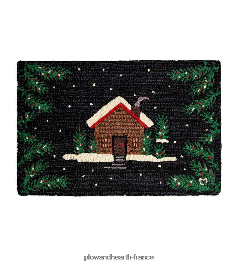 tapis en laine crocheté à la main Pinewoods Plow & Hearth 8642F61753 tapis et nattes