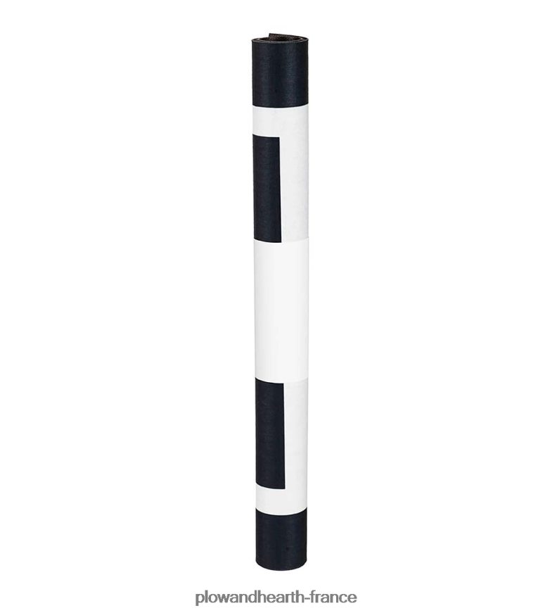 Tapis de superposition de cadre noir et blanc Plow & Hearth 8642F61930 tapis et nattes