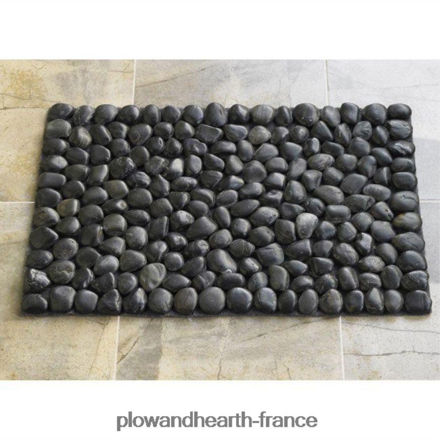 tapis de sol river rock - blanc Plow & Hearth 8642F61923 tapis et nattes