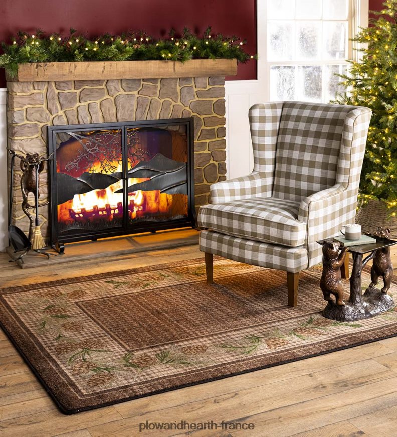 Tapis Endurastran à carreaux en pin Sweetwater Plow & Hearth 8642F61767 tapis et nattes