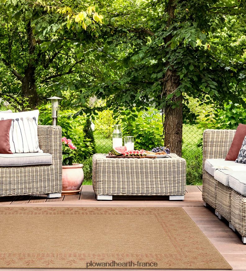 Tapis imprimé bloc Toulouse intérieur/extérieur Plow & Hearth 8642F61798 tapis et nattes