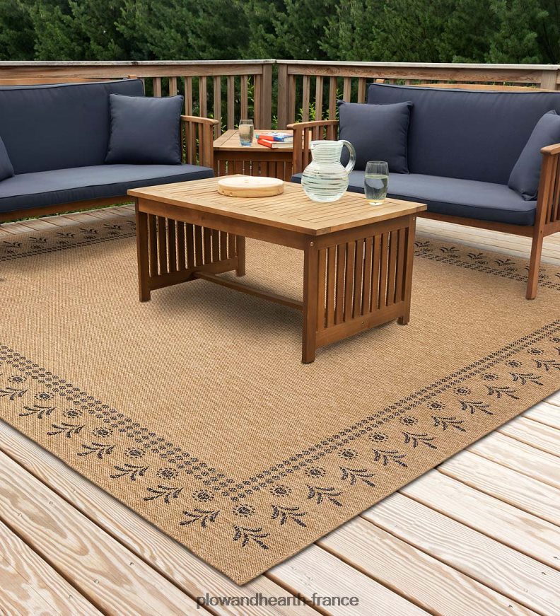 Tapis imprimé bloc Toulouse intérieur/extérieur Plow & Hearth 8642F61798 tapis et nattes