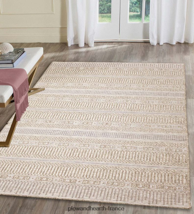 Tapis rayé beachcomber intérieur/extérieur Plow & Hearth 8642F61801 tapis et nattes