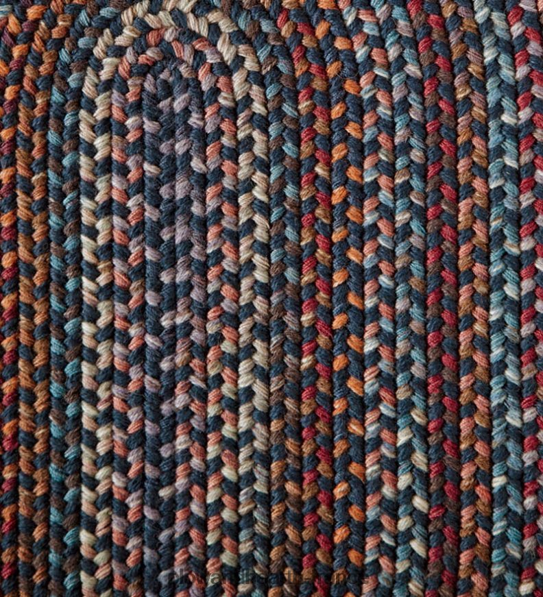 tapis ovales tressés en laine bleue, fabriqués aux États-Unis Plow & Hearth 8642F61770 tapis et nattes