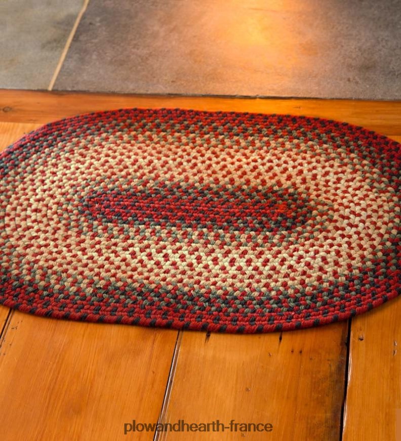 tapis virginia tressé en laine fabriqué aux États-Unis Plow & Hearth 8642F61778 tapis et nattes