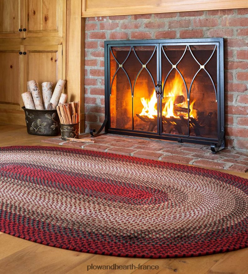 tapis virginia tressé en laine fabriqué aux États-Unis Plow & Hearth 8642F61778 tapis et nattes