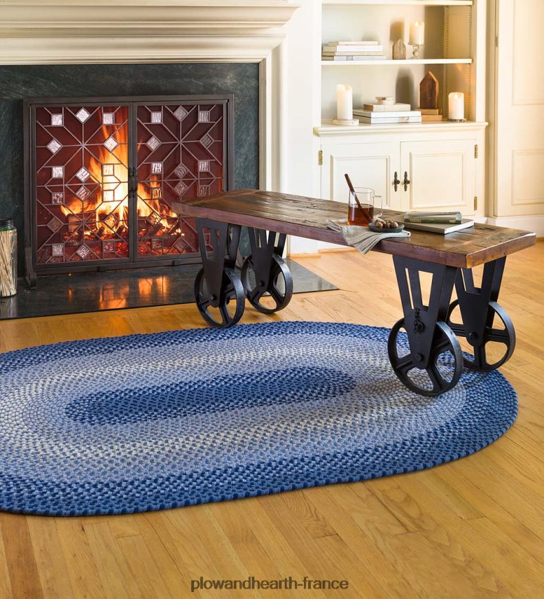 tapis virginia tressé en laine fabriqué aux États-Unis Plow & Hearth 8642F61778 tapis et nattes