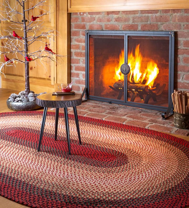 tapis virginia tressé en laine fabriqué aux États-Unis Plow & Hearth 8642F61778 tapis et nattes