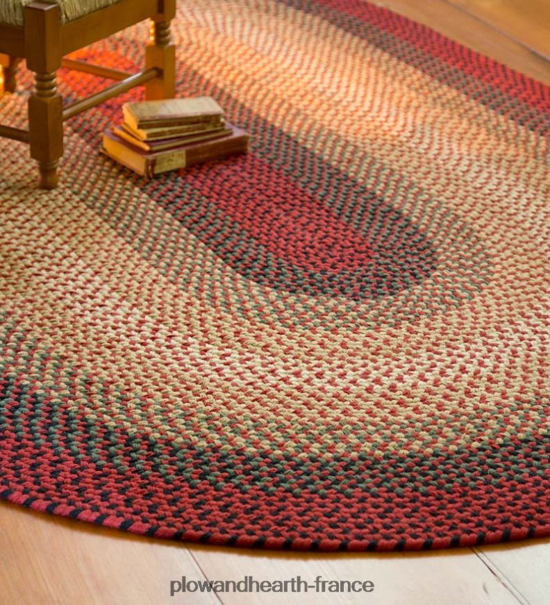 tapis virginia tressé en laine fabriqué aux États-Unis Plow & Hearth 8642F61778 tapis et nattes