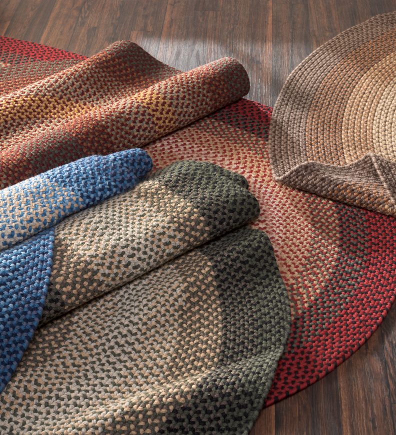 tapis virginia tressé en laine fabriqué aux États-Unis Plow & Hearth 8642F61778 tapis et nattes